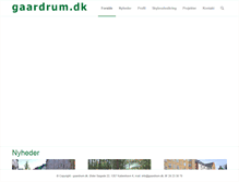 Tablet Screenshot of gaardrum.dk